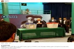 تشکر «ظریف» از حضور باشکوه ایرانیان در انتخابات ریاست‌جمهوری/عکس