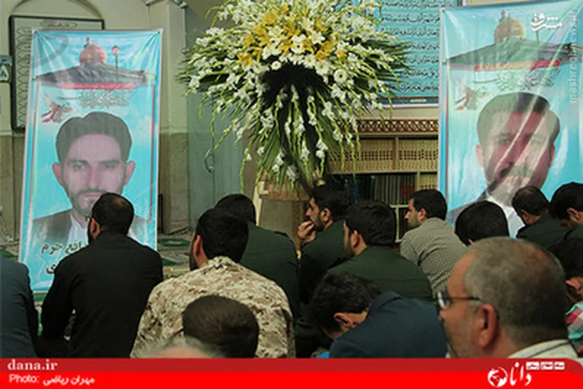 حاج قاسم در بزرگداشت شهدای مدافع حرم/ تصاویر