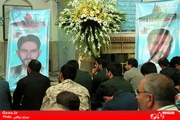 حاج قاسم در بزرگداشت شهدای مدافع حرم/ تصاویر