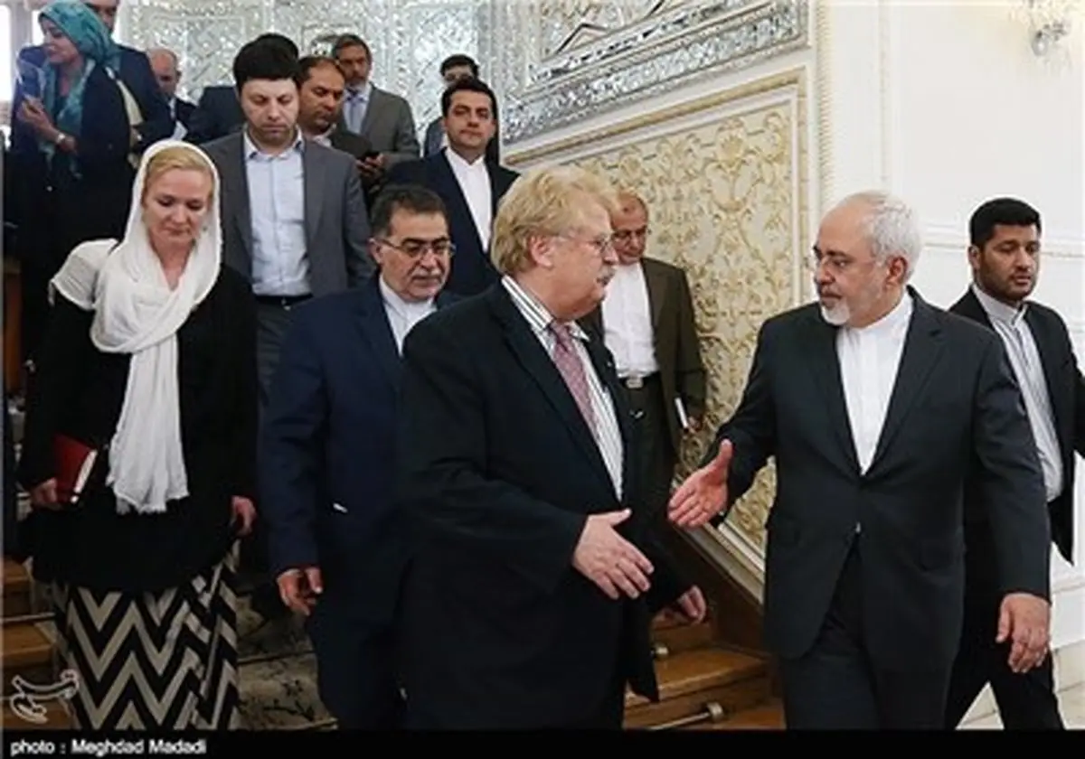 دیدار هیات پارلمان اروپا با وزیر امور خارجه کشورمان