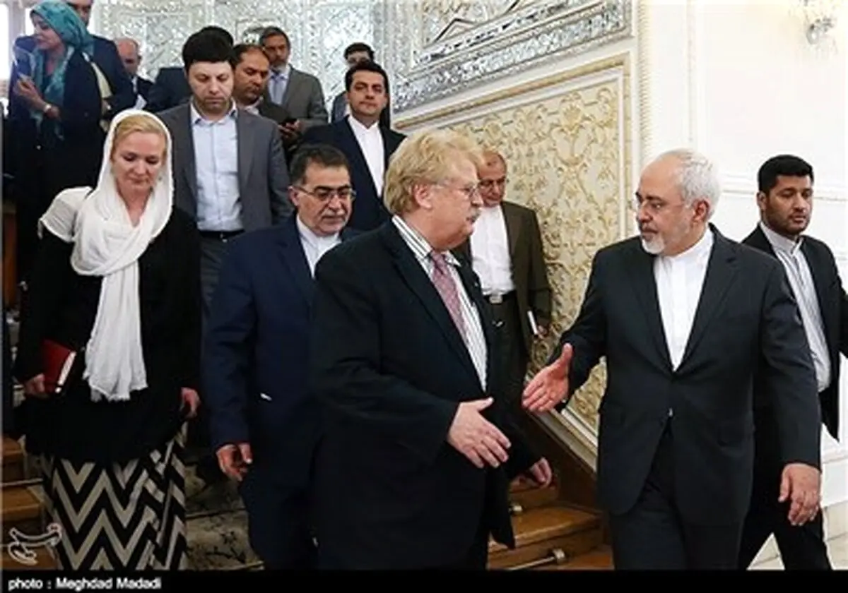 دیدار هیات پارلمان اروپا با وزیر امور خارجه کشورمان