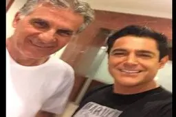 عکسی که گلزار از خودش و یک چهره بین‌المللی فوتبال منتشر کرد