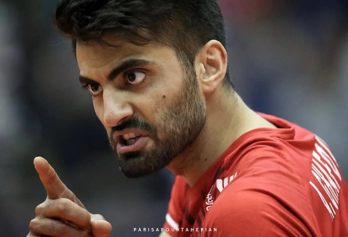 تصاویر /  شکار جالب چهره بازیکنان تیم ملی والیبال از زاویه دوربین یک بانویی عکاس