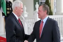 دیدار پادشاه اردن با مسئولان ارشد آمریکایی