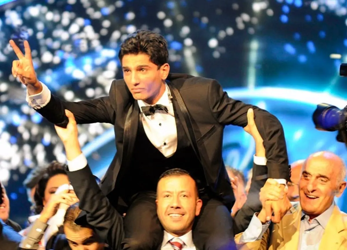 شادی گسترده در فلسطین بعد از اول شدن خواننده اهل غزه +عکس