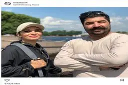 عکس یادگاری لیندا کیانی و بهنام بانی در روسیه/عکس