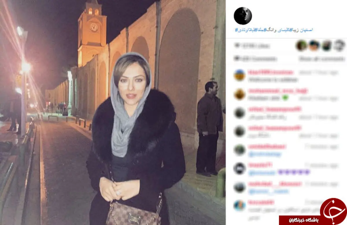 عكس/ لیلا اوتادی در کلیسای وانگ