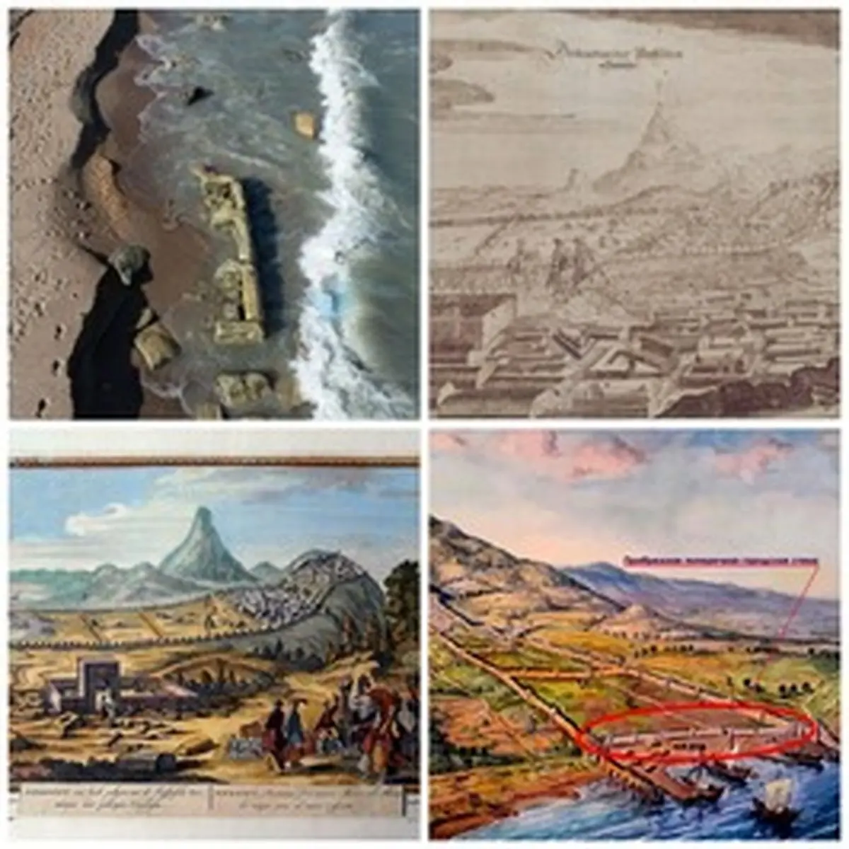 دژ ساسانی دربند از زیر آب بیرون زد! +عکس