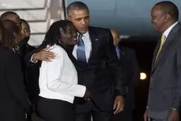 اوباما در کنار خواهر ناتنی‌اش/عکس