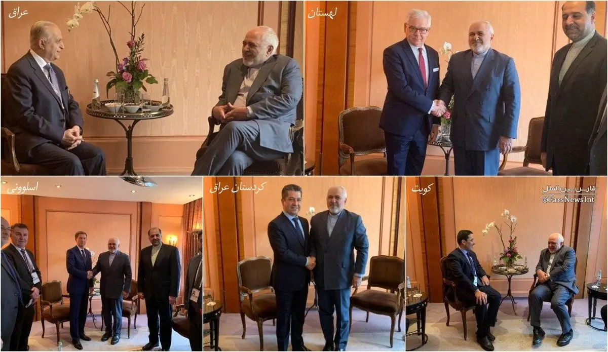 تصاویر دیدارهای ظریف در حاشیه کنفرانس امنیتی مونیخ