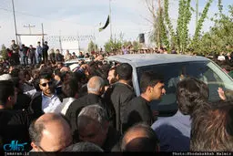 حاشیه‌های تصویری مراسم تشییع همسر آیت الله خاتمی با حضور سیدحسن خمینی، موسوی بجنوردی، عارف، صادق خرازی و ...