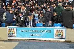 بنر جالب هواداران منچسترسیتی برای لیونل مسی! + عکس