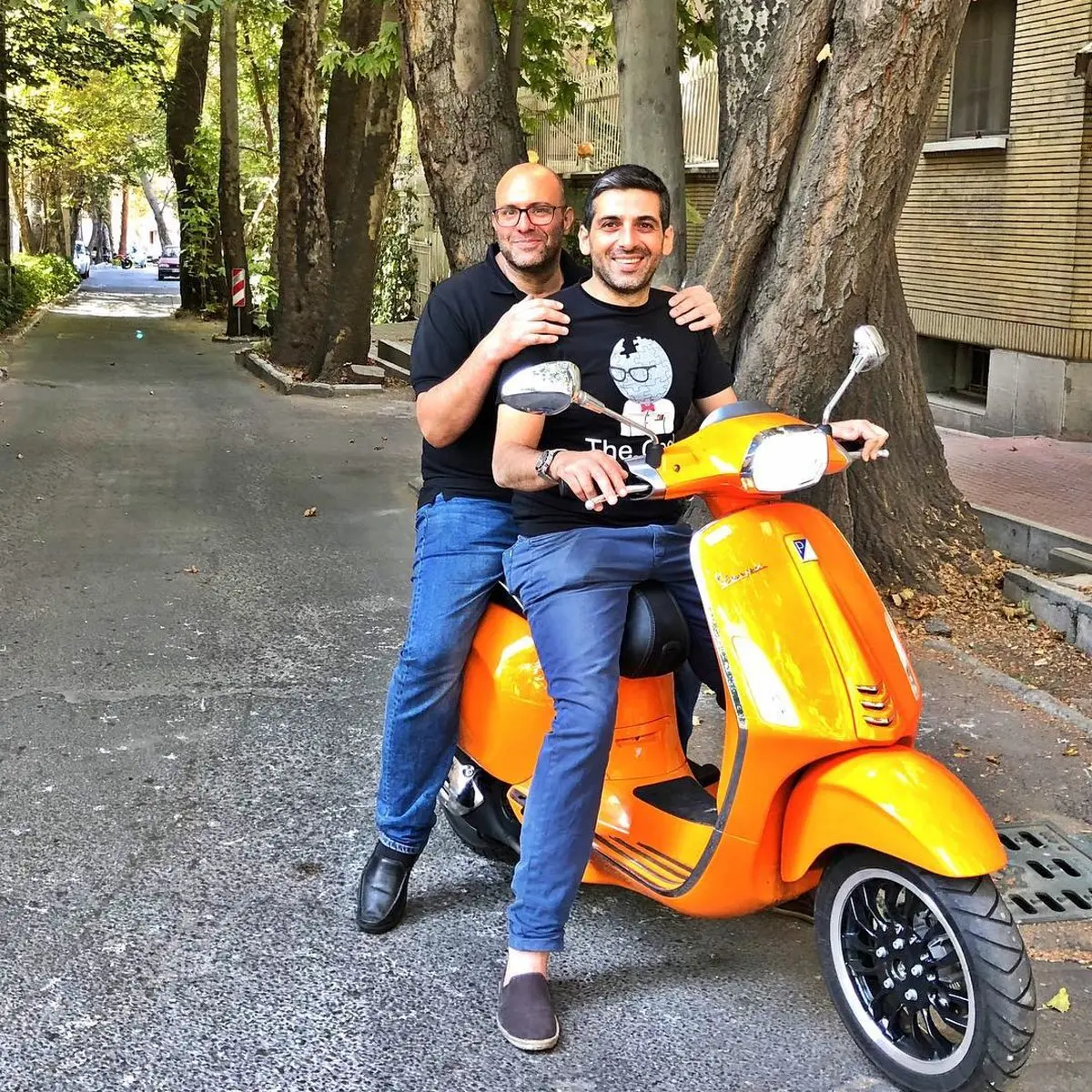 استایل خاص حمید گودرزی پشت موتور + عکس