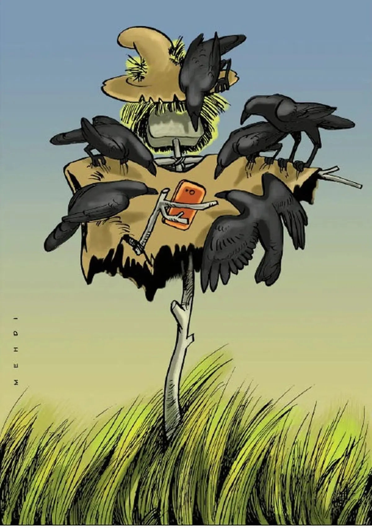 جدیدترین مترسک بازار /کاریکاتور