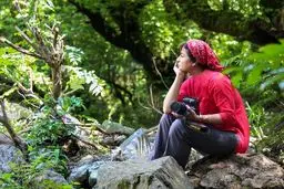 وقتی سیما تیرانداز محو طبیعت می شود + عکس