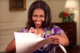 همسر اوباما قانون 40 ساله را پاره کرد/عکس