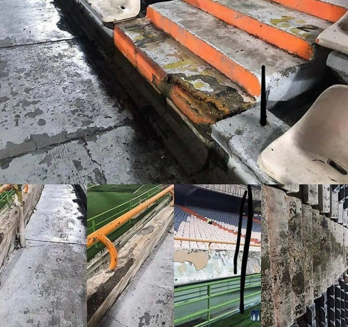 چه بلایی بر سر ورزشگاه آزادی آمده؟! / عکس