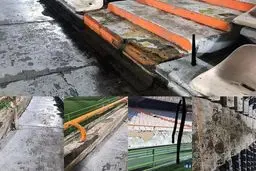 چه بلایی بر سر ورزشگاه آزادی آمده؟! / عکس