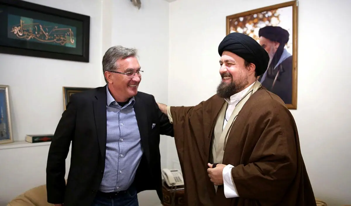 چهره خندان سیدحسن خمینی در دیدار با برانکو /عکس