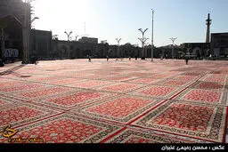 فرش‌هایی که برای عاشقان حضرتش پهن می‌شود/ تصاویر