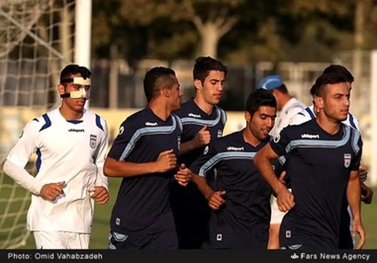 حاشیه های تصویری تمرین تیم فوتبال امید
