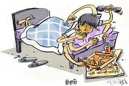 کاریکاتور/ ایرانی‌ها در روز چند ساعت کار می‌کنند؟