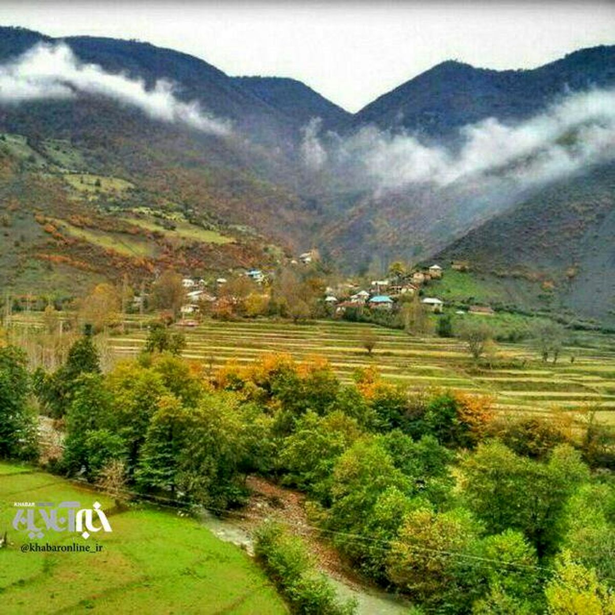 تصویری از پاییز رویایی در مازندران