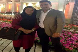 تصویر/احمد رضا عابدزاده و همسرش در یک هتل لوکس