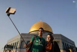 سلفی‌ به سبک فلسطینی /تصاویر