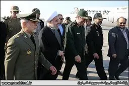 تصاویر بازدید روحانی  از رزمایش عظیم محمدرسول‌الله(ص)