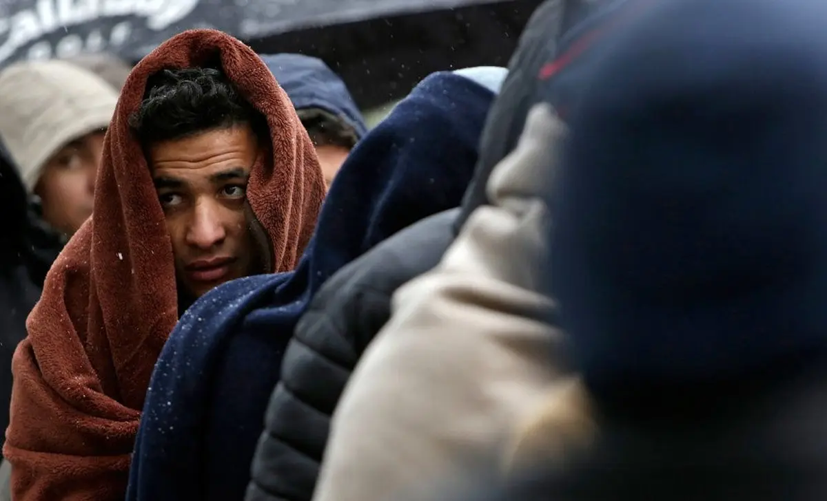 مهاجران در مرز بوسنی و کراوسی‎ / تصاویر