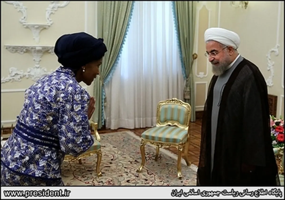 تصاویر دیدار وزیر روابط و همکاری های بین الملل آفریقای جنوبی با دکتر روحانی