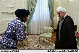 تصاویر دیدار وزیر روابط و همکاری های بین الملل آفریقای جنوبی با دکتر روحانی