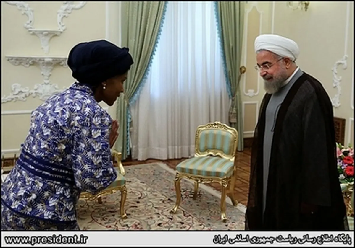 تصاویر دیدار وزیر روابط و همکاری های بین الملل آفریقای جنوبی با دکتر روحانی