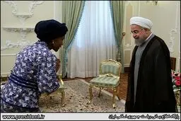 تصاویر دیدار وزیر روابط و همکاری های بین الملل آفریقای جنوبی با دکتر روحانی
