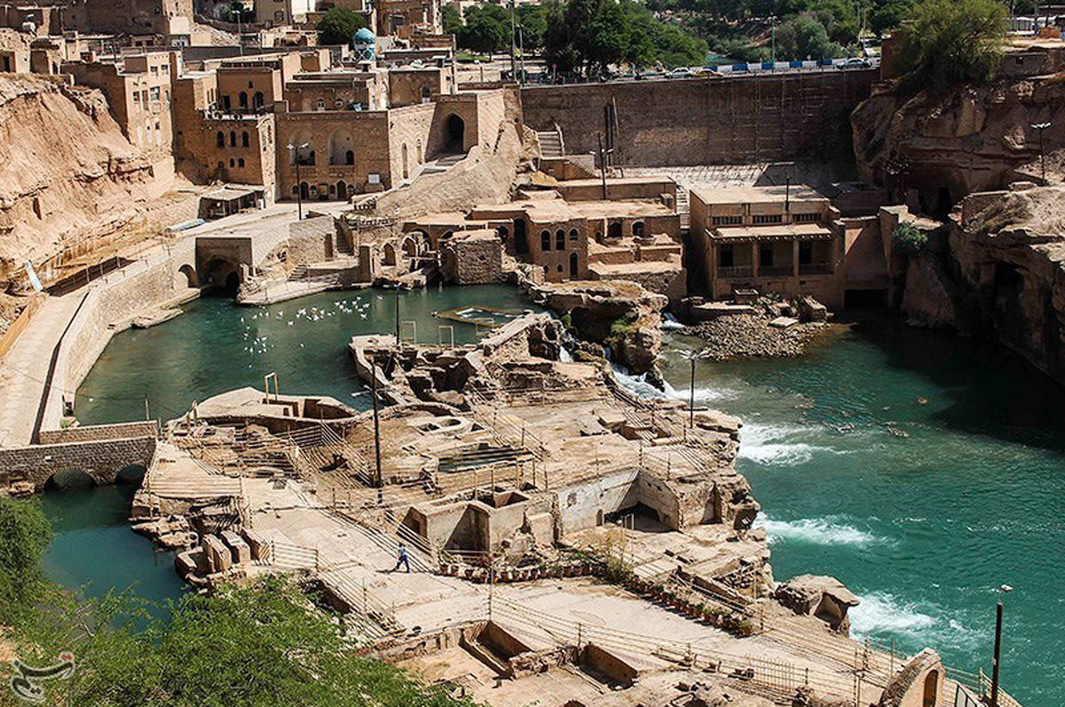 تصاویری از سازه‌های جالب آبی در شوشتر