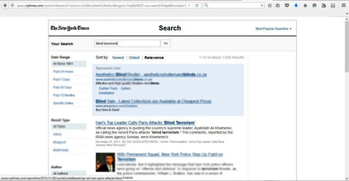 حذف نامه رهبری در رسانه های آمریکا