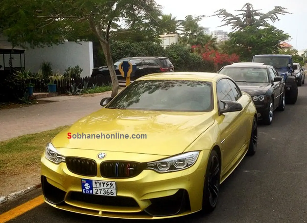 عکس/ BMW زیبای زرد قناری و خاص در ایران