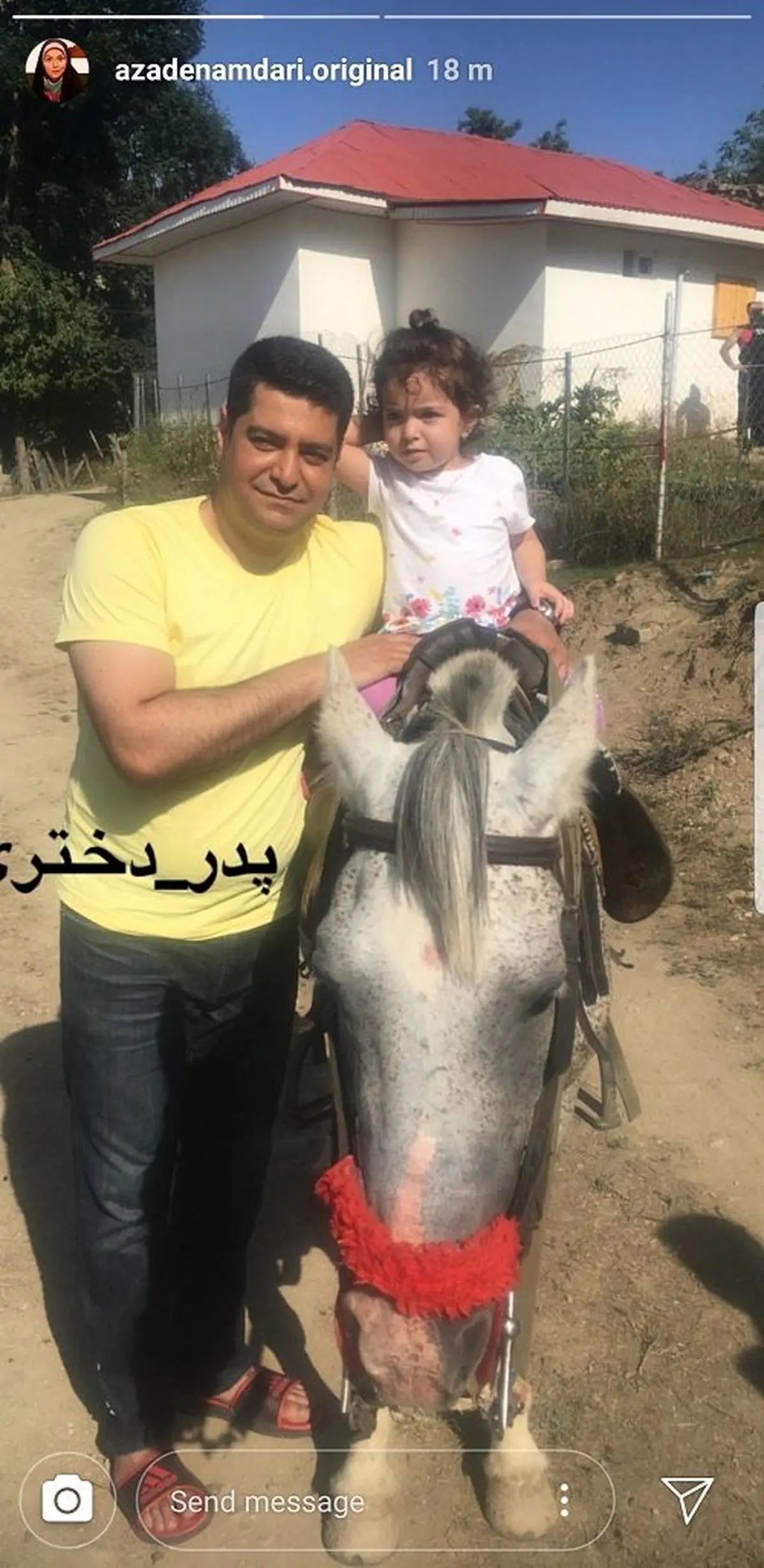 تصویری از تفریح همسر و دختر «آزاده نامداری»