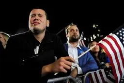 نگرانی هواداران کلینتون از نتیجه انتخابات/تصاویر