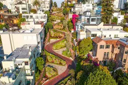 عکس / خیابان دیدنی لومبارد در سان فرانسیسکو