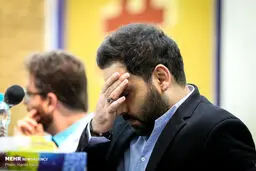 عکس: حالت خاص احسان علیخانی در جلسه نقد و بررسی برنامه عصر جدید