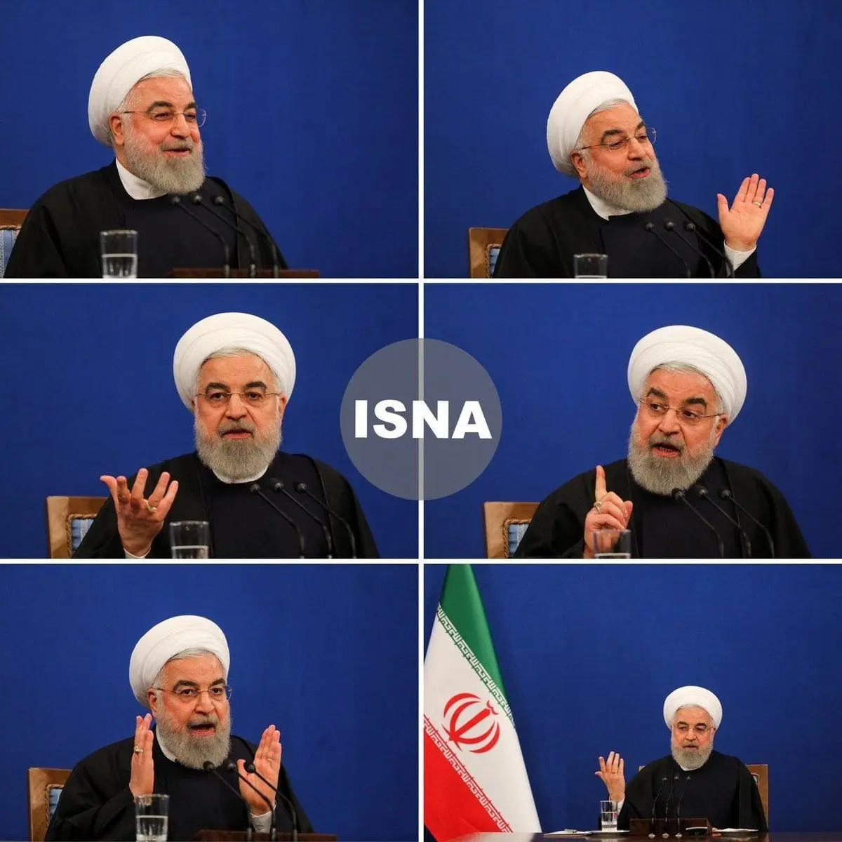 رئیس جمهور در نشست خبری: ناامید نیستم/ استعفا به نظر من معنا ندارد/ هیچ زمانی در تاریخ ایران هیچ دولتی اقتصاد بدون نفت را تجربه نکرده/ هیچ گاه با ضعف پای میز مذاکره نمی‌رویم/ باید با تروریسم‌های ادلب بجنگیم
