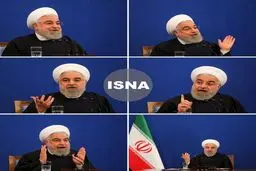 رئیس جمهور در نشست خبری: ناامید نیستم/ استعفا به نظر من معنا ندارد/ هیچ زمانی در تاریخ ایران هیچ دولتی اقتصاد بدون نفت را تجربه نکرده/ هیچ گاه با ضعف پای میز مذاکره نمی‌رویم/ باید با تروریسم‌های ادلب بجنگیم