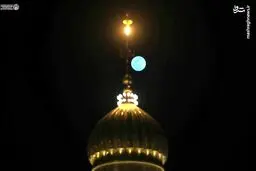 تصاویر ماه کامل شعبان بر فراز حرم امیرالمومنین