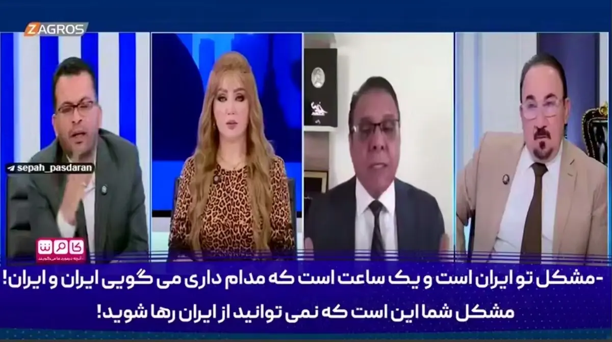 درگیری تحلیلگر عراقی با کارشناس ضد ایرانی + فیلم