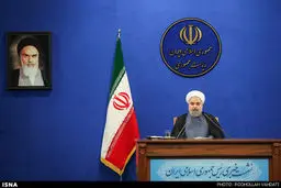 تصاویر نشست خبری روحانی با رسانه‌ها