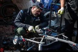 گزارش تصویری از خدمت به زوار در مسیر پیاده روی اربعین