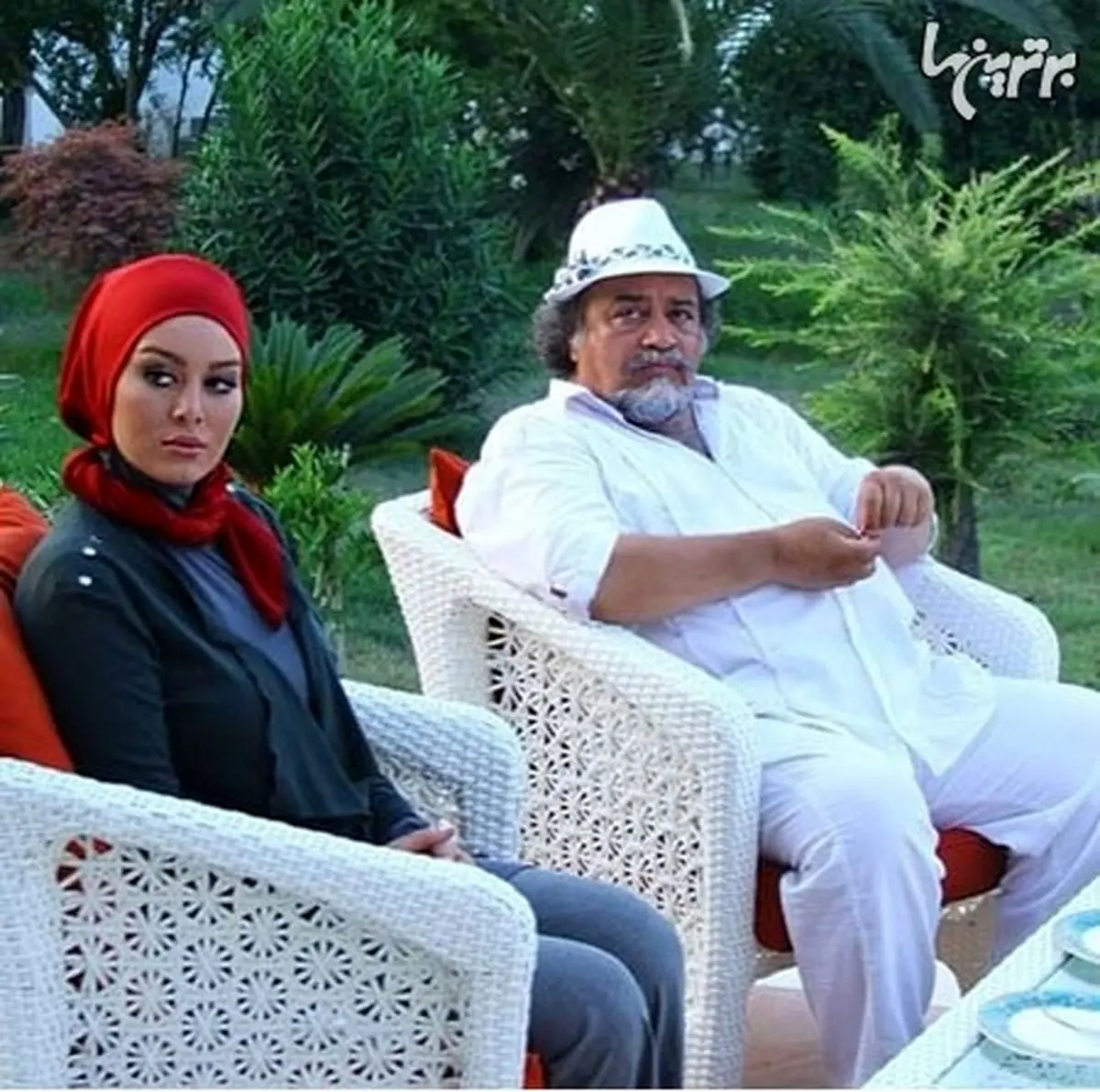 سحرقریشی در کنارمحمدرضا شریفی نیا/عکس