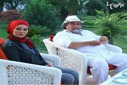 سحرقریشی در کنارمحمدرضا شریفی نیا/عکس